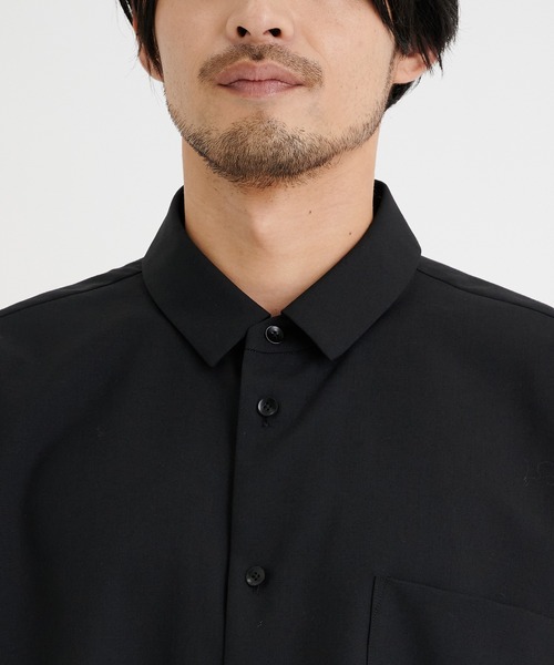 ATON/エイトン】WOOL TROPICAL STANDARD SHIRT/ウールトロピカル
