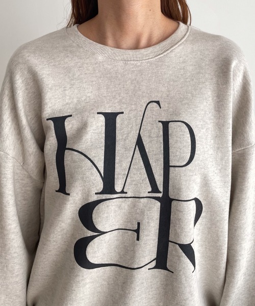 CANAL JEAN（キャナルジーン）の「El mar　HyPER裏毛トレーナー（スウェット・レディース・チャコールグレー/オートミール/オフホワイト/ネイビー・ONE SIZE）」の14枚目の写真