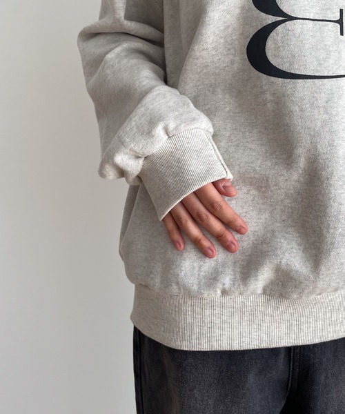 CANAL JEAN（キャナルジーン）の「El mar　HyPER裏毛トレーナー（スウェット・レディース・チャコールグレー/オートミール/オフホワイト/ネイビー・ONE SIZE）」の15枚目の写真