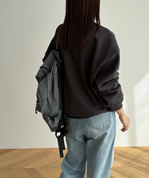 CANAL JEAN（キャナルジーン）の「El mar　HyPER裏毛トレーナー（スウェット・レディース・チャコールグレー/オートミール/オフホワイト/ネイビー・ONE SIZE）」の18枚目の写真