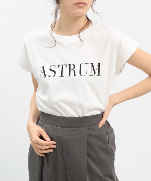 GLOBAL WORK Smile Seed Store（グローバルワーク スマイルシードストア）の「コットンシンプルプリントTシャツ/フレンチスリーブ/175874（Tシャツ/カットソー・レディース・ホワイト系その他2/ブラック/ホワイト/チャコール/ホワイト系その他4・LARGE/MEDIUM/SMALL/X-LARGE）」の9枚目の写真