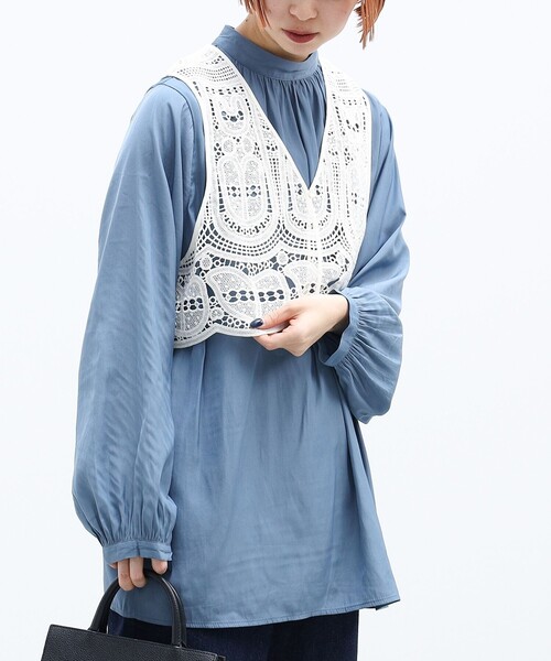 ビームスBEAMS レディースレースベスト BEAMS HEART tシャツ レースベスト プルオーバー セット（セット