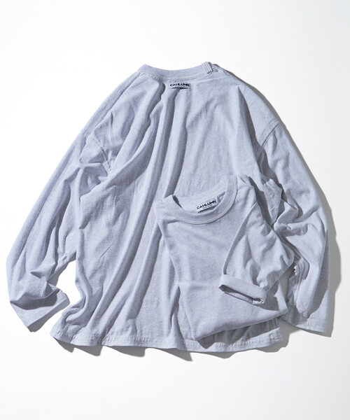 CAHLUMN(カウラム)の「CAHLUMN/カウラム 2-Pack Reversible Long Sleeve Tee “REGULAR FIT”/2パック リバーシブル ロングスリーブ Tシャツ レギュラーフィ(Tシャツ/カットソー・メンズ・ネイビー/ライトグレー/ホワイト/ブラック・XX-LARGE/X-LARGE/LARGE/MEDIUM/SMALL)」の18枚目の写真
