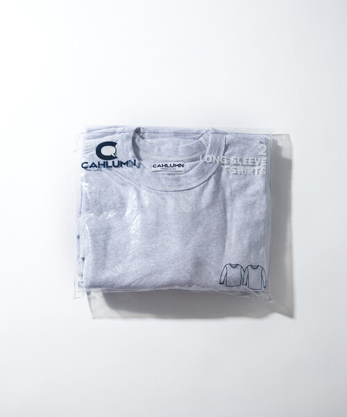 CAHLUMN(カウラム)の「CAHLUMN/カウラム 2-Pack Reversible Long Sleeve Tee “REGULAR FIT”/2パック リバーシブル ロングスリーブ Tシャツ レギュラーフィ(Tシャツ/カットソー・メンズ・ネイビー/ライトグレー/ホワイト/ブラック・XX-LARGE/X-LARGE/LARGE/MEDIUM/SMALL)」の12枚目の写真