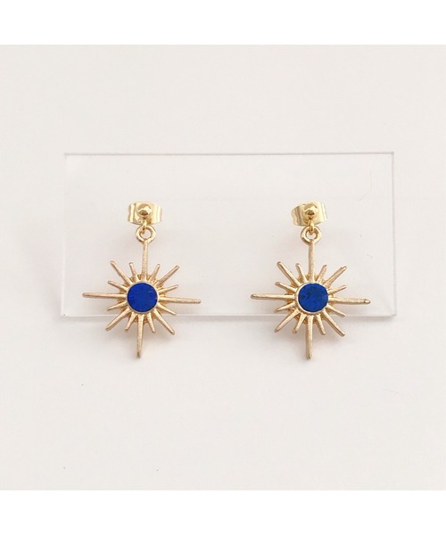 tone（トーン）の「【fuwari】太陽　サージカルステンレス　ピアス(MA)（ピアス（両耳用）・レディース・ブルー/レッド/グリーン/クリア・FREE）」の7枚目の写真