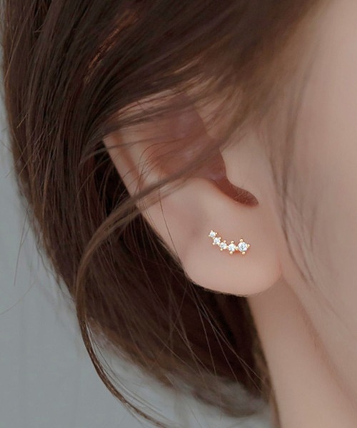 CERCA(チェルカ)の「SARINOHANA/SILVER925ピアス/シンプルスタッドピアス(ピアス(両耳用)・レディース・A/B/C/D・FREE)」の3枚目の写真