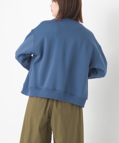 OMNES(オムネス)の「裏起毛クルーネックカーディガン(カーディガン/ボレロ・レディース・アイボリー/ブルーグレー/カーキ/チャコールグレー・FREE)」の17枚目の写真