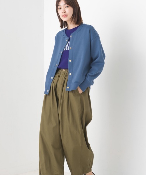 OMNES(オムネス)の「裏起毛クルーネックカーディガン(カーディガン/ボレロ・レディース・アイボリー/ブルーグレー/カーキ/チャコールグレー・FREE)」の19枚目の写真