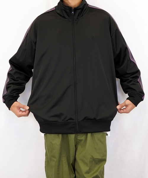 Burner(バーナー)の「【GROOVY STORE】袖ライントラックジャケット(ジャージ・メンズ・ブラック/チャコールグレー/パープル/グリーン・LL/M/L)」の10枚目の写真