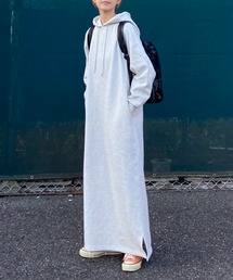 notch. | 【 notch. by KR 】裏起毛フーディワンピース　［高身長さんサイズ有］(ワンピース)