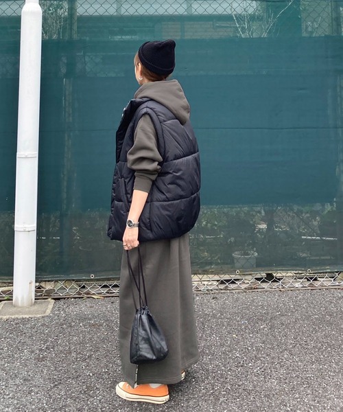 notch.（ノッチ）の「【 notch. by KR 】裏起毛フーディワンピース　［高身長さんサイズ有］（ワンピース・レディース・ネイビー/チャコールグレー/ブラック/ライトグレー・TM/M）」の13枚目の写真