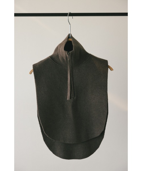 STYLEMIXER(スタイルミキサー)の「ジップネックウォーマー(ネックウォーマー/スヌード・レディース・アイボリー/チャコールグレー・FREE)」の20枚目の写真