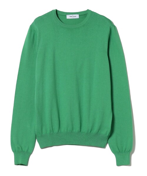 Gran Sasso（グランサッソ）の「GRAN SASSO / コットン 12ゲージ クルーネック ニット（ニット/セーター・メンズ・オフホワイト/ブラック/レッド系その他/グリーン/ベージュ/ネイビー/ロイヤルブルー・46/48/50/52/44）」の5枚目の写真