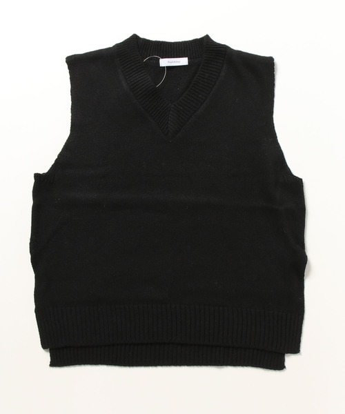 セール】サイドスリットニットベスト / ニットベスト スリット
