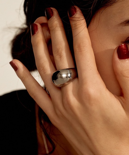 novice（ノーヴィス）の「【novice】Chunky Ring［Stainless］（リング・レディース・ゴールド/シルバー・FREE/#11/#16/#13）」の2枚目の写真