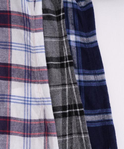 BEAUTY&YOUTH UNITED ARROWS(ビューティーアンドユースユナイテッドアローズ)の「BY∵ ソフトネルチェックシャツ◆(シャツ/ブラウス・レディース・オフホワイト/グレー/ネイビー・SMALL/MEDIUM)」の15枚目の写真