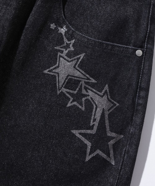 XLARGE(エクストララージ)の「GRAFFITI DENIM PANTS(デニムパンツ・メンズ・ブラック/ライトインディゴブルー・30inch/36inch/32inch/34inch)」の7枚目の写真