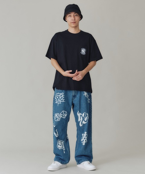 XLARGE(エクストララージ)の「GRAFFITI DENIM PANTS(デニムパンツ・メンズ・ブラック/ライトインディゴブルー・30inch/36inch/32inch/34inch)」の18枚目の写真