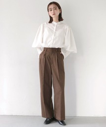 CLEIO | 【CLEIO】セミワイドタックパンツ(スラックス)