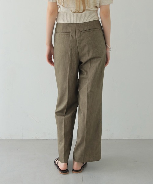 CLEIO（クレイオ）の「【CLEIO】セミワイドタックパンツ/TUCK PANTS/940-11611（スラックス・レディース・ベージュ/ブラウン/カーキブラウン・SMALL/MEDIUM）」の15枚目の写真
