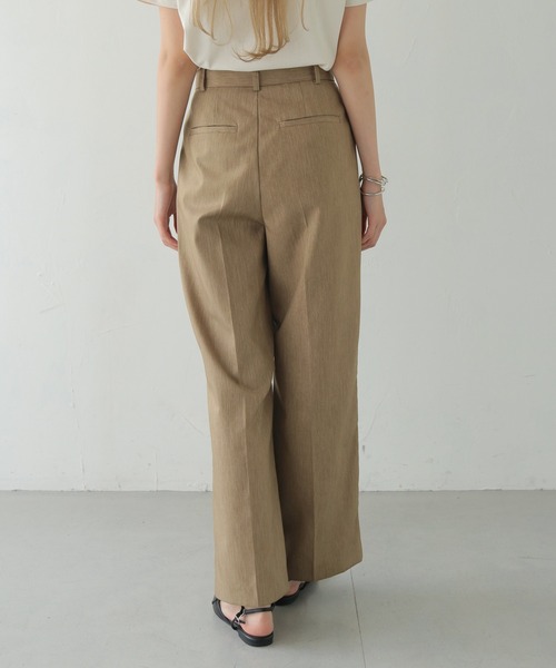 CLEIO（クレイオ）の「【CLEIO】セミワイドタックパンツ/TUCK PANTS/940-11611（スラックス・レディース・ベージュ/ブラウン/カーキブラウン・SMALL/MEDIUM）」の11枚目の写真