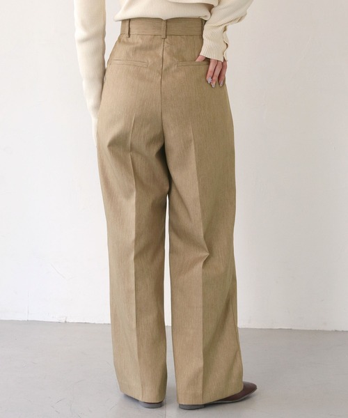 CLEIO（クレイオ）の「【CLEIO】セミワイドタックパンツ/TUCK PANTS/940-11611（スラックス・レディース・ベージュ/ブラウン/カーキブラウン・SMALL/MEDIUM）」の21枚目の写真