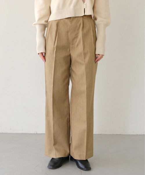 CLEIO（クレイオ）の「【CLEIO】セミワイドタックパンツ/TUCK PANTS/940-11611（スラックス・レディース・ベージュ/ブラウン/カーキブラウン・SMALL/MEDIUM）」の18枚目の写真