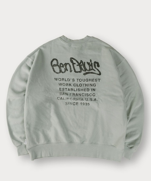 BEN DAVIS（ベンデイビス）の「【BENDAVIS／ベンデイビス】BEN FLYERCREW HARD-WASH CREW/バックプリント/ビッグシルエット（スウェット・メンズ・ブラック/ブラウン/ライトブルー/アッシュグレー・XL/M/L）」の10枚目の写真