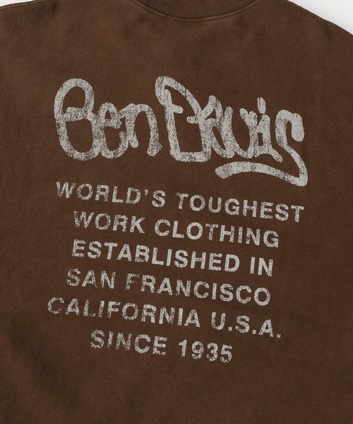 BEN DAVIS（ベンデイビス）の「【BENDAVIS／ベンデイビス】BEN FLYERCREW HARD-WASH CREW/バックプリント/ビッグシルエット（スウェット・メンズ・ブラック/ブラウン/ライトブルー/アッシュグレー・XL/M/L）」の15枚目の写真