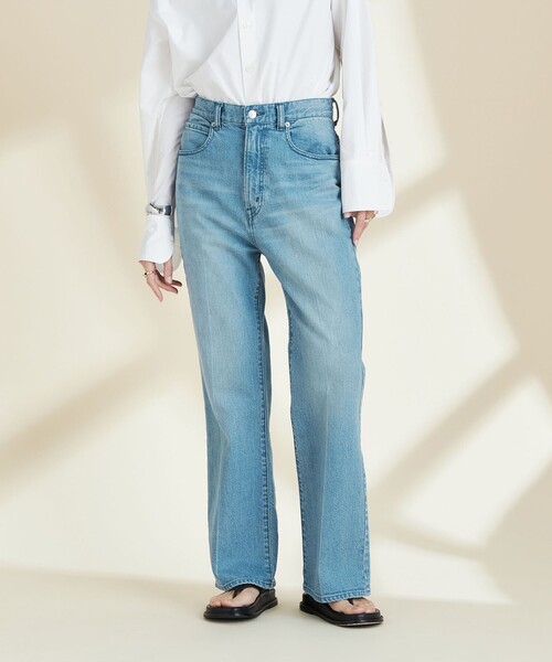 Rie Miller（リエミラー）の「センタープレスハイウエストデニム