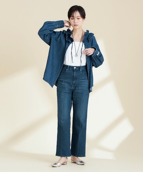 NOLLEY'S  Rie Miller センタープレスハイウエストデニム　XS Rie Miller（リエミラー）の「センタープレスハイウエストデニム