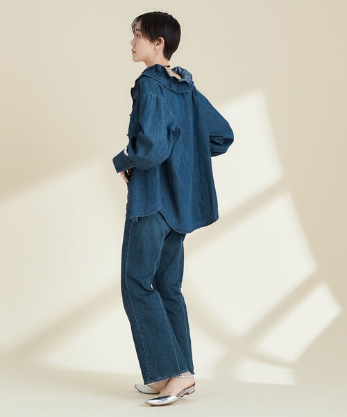 Rie Miller（リエミラー）の「センタープレスハイウエストデニム