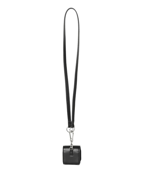 X-girl（エックスガール）の「OVAL LOGO FAUX LEATHER Airpods CASE（スマホグッズ・レディース・オレンジ/ブラック・ONE SIZE）」の5枚目の写真