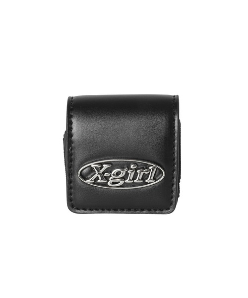 X-girl（エックスガール）の「OVAL LOGO FAUX LEATHER Airpods