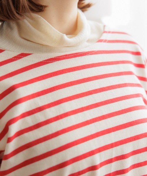 flower(フラワー)の「レインボーボーダートップ2(Tシャツ/カットソー・レディース・イエロー/レッド/グリーン/ピンク・FREE)」の10枚目の写真