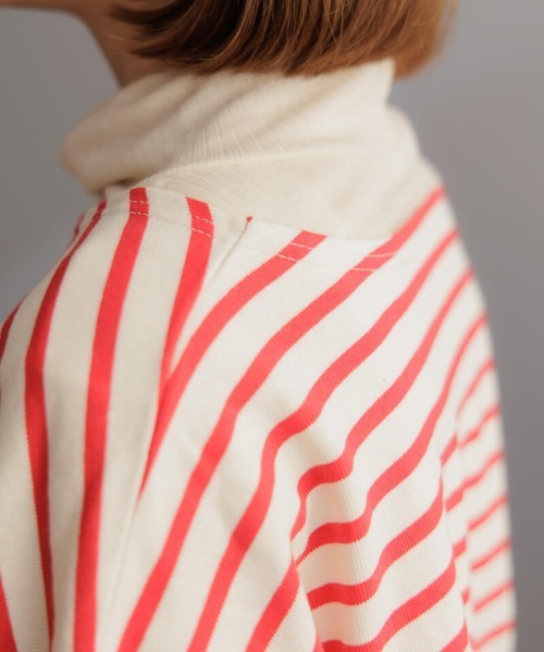 flower(フラワー)の「レインボーボーダートップ2(Tシャツ/カットソー・レディース・イエロー/レッド/グリーン/ピンク・FREE)」の12枚目の写真