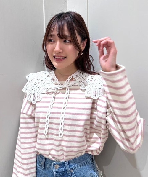 セール】レインボーボーダートップ2（Tシャツ/カットソー