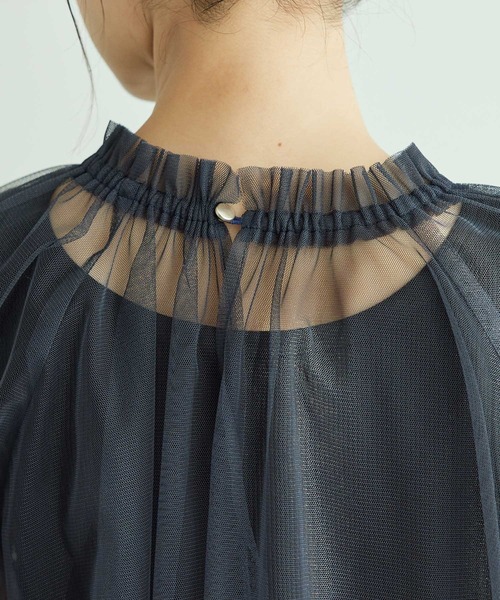 ROPE' PICNIC（ロペピクニック）の「チュールトップス（シャツ/ブラウス・レディース・ライトグレー/チャコールグレー/オフホワイト・38）」の22枚目の写真