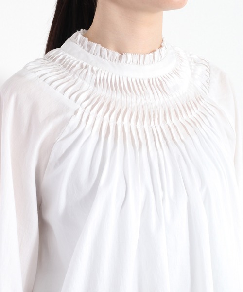 cepo（セポ）の「ピンタックキャンディスリーブブラウス（シャツ/ブラウス・レディース・ブラック/オフホワイト/ベージュ・M）」の12枚目の写真