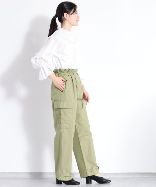 cepo（セポ）の「ピンタックキャンディスリーブブラウス（シャツ/ブラウス・レディース・ブラック/オフホワイト/ベージュ・M）」の22枚目の写真