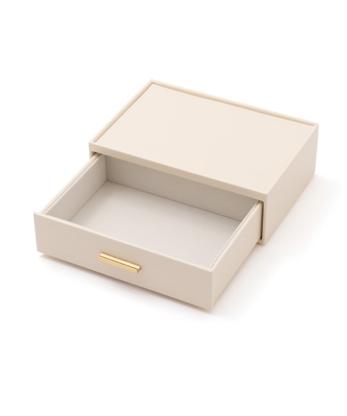 ジュエリーボックス　ホワイト スタッキング ジュエリーボックス オープンマルチ L ホワイト（収納