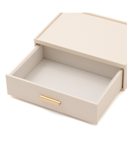 スタッキング ジュエリーボックス オープンマルチ L ホワイト（収納