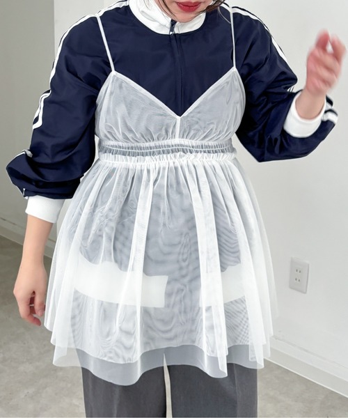 EPIMI E'PIMMY（エピミエピミー）の「ナイロントラックジャケット（その他アウター・レディース・オフホワイト/ネイビー・MEDIUM）」の14枚目の写真