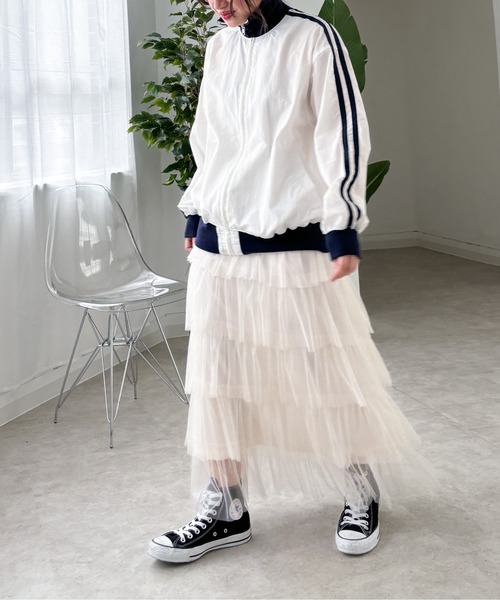 EPIMI E'PIMMY（エピミエピミー）の「ナイロントラックジャケット（その他アウター・レディース・オフホワイト/ネイビー・MEDIUM）」の12枚目の写真