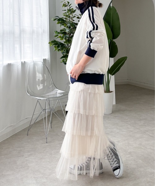 EPIMI E'PIMMY（エピミエピミー）の「ナイロントラックジャケット（その他アウター・レディース・オフホワイト/ネイビー・MEDIUM）」の18枚目の写真