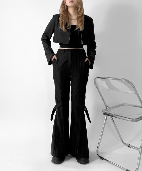 jiasecond.】フロントジップショートジャケット / アウター ジャケット