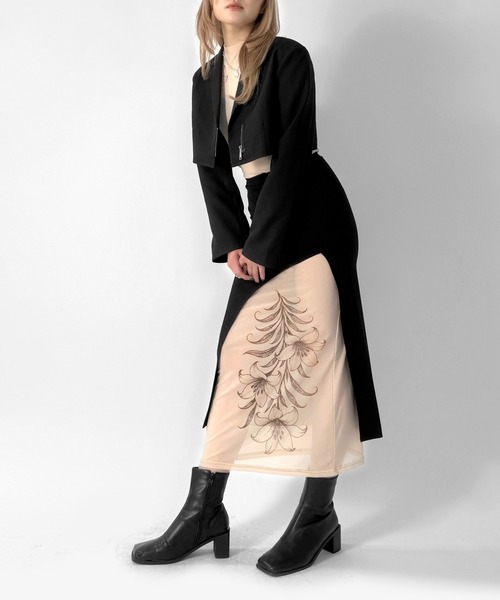 セール】【jiasecond.】フロントジップショートジャケット / アウター