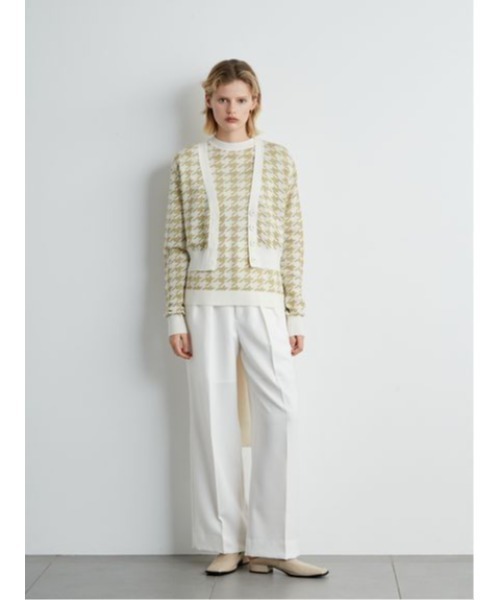 styling/(スタイリング)の「ダブルウエストパンツ(スラックス・レディース・ブラック/グレー/ホワイト・1/0)」の4枚目の写真