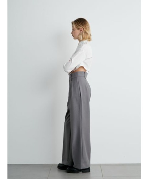 styling/(スタイリング)の「ダブルウエストパンツ(スラックス・レディース・ブラック/グレー/ホワイト・1/0)」の11枚目の写真