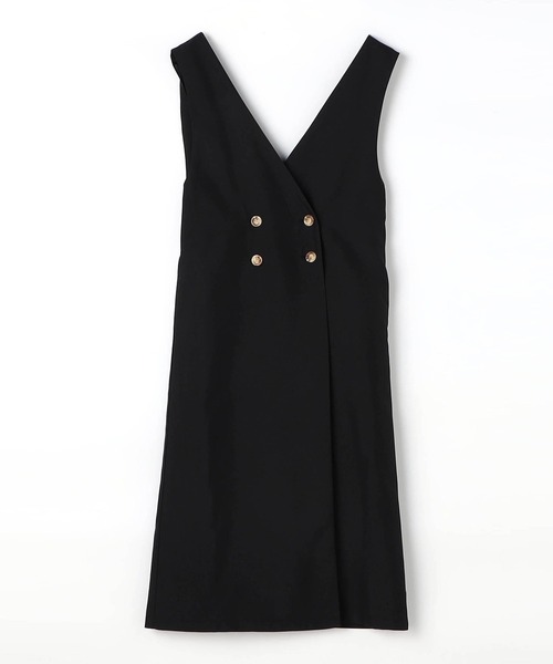 NICOLE white（ニコルホワイト）の「ロングジレワンピース（ワンピース・レディース・ブラック/ベージュ・FREE）」の4枚目の写真